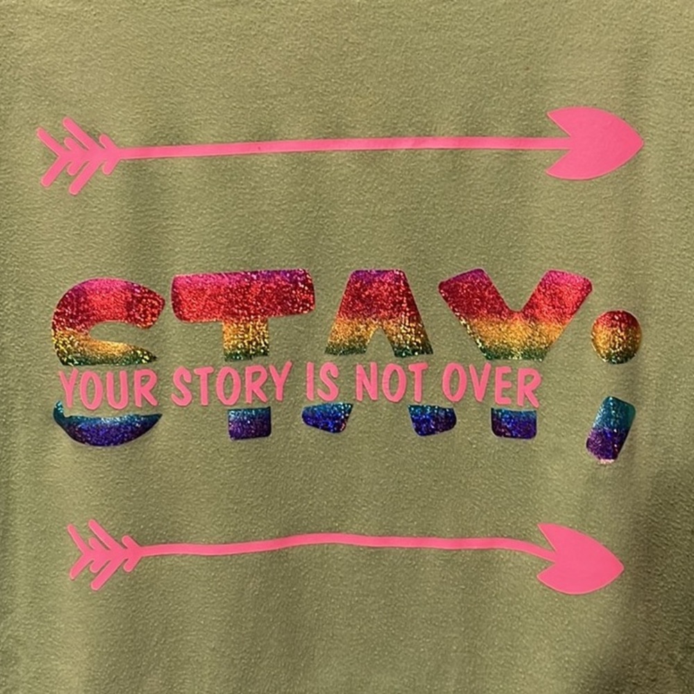 💰🚨CLEARANCE 🚨💰 
STAY; Tee. Homemade. Kids XXL or Women’s Small. G197